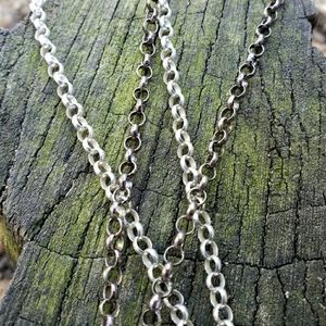 SPECIAL LISTING one sterling silver rolo chain 18"
